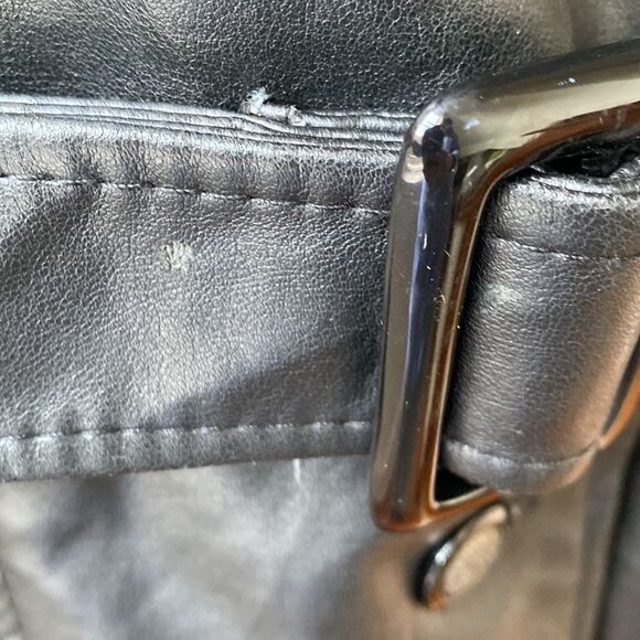 NWT Armani Exchange Leather Trench - Picture 5 of 15